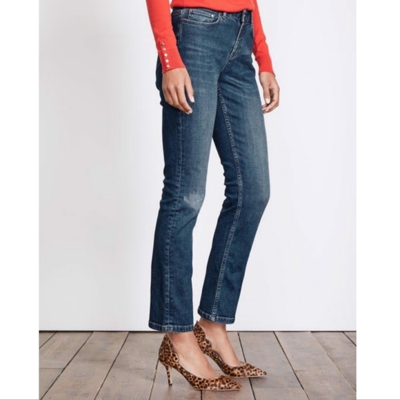 Boden Denim - Boden Cavendish Girlfriend Blue High Rise Jeans